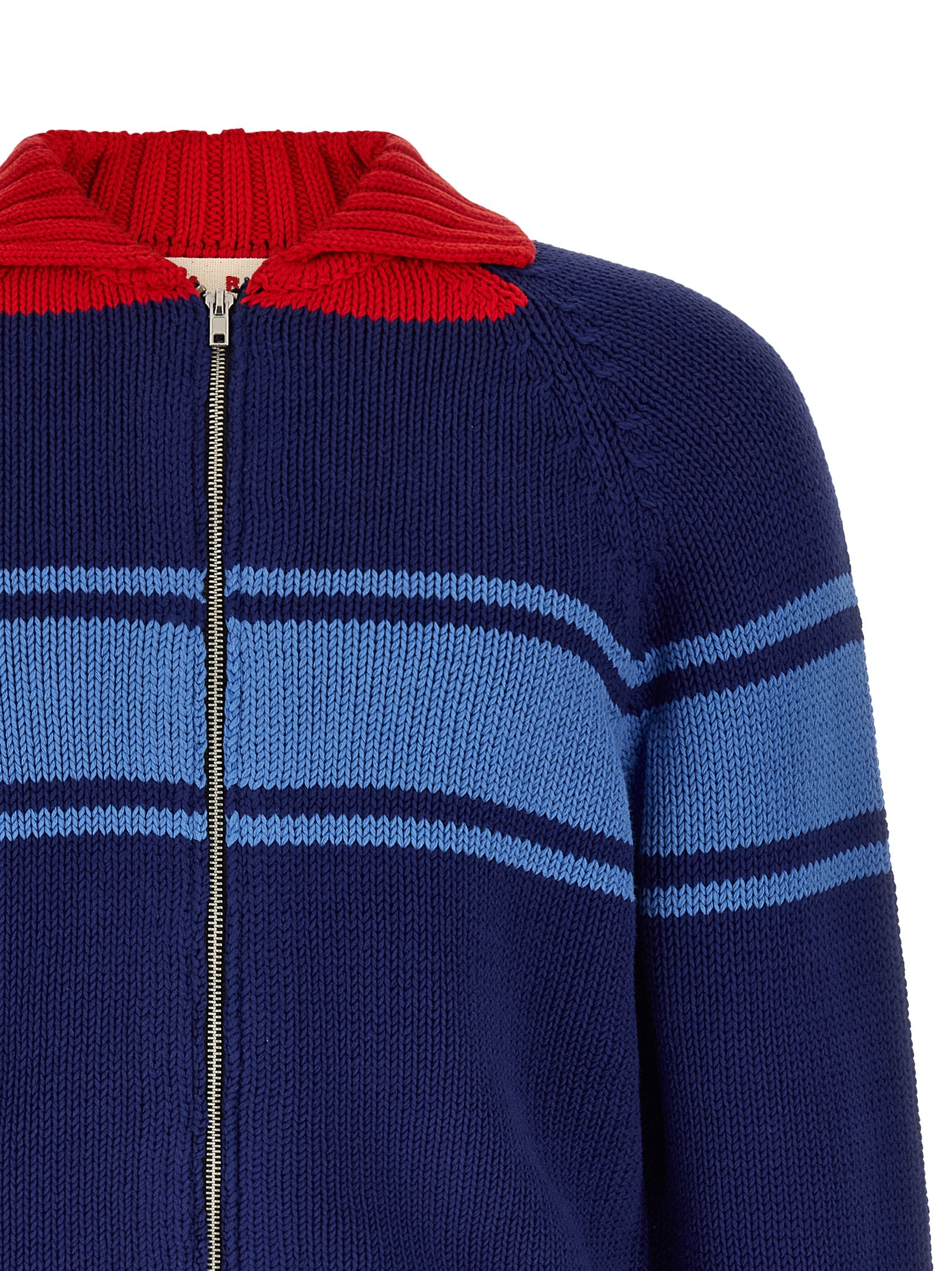 Blue Cotton Cardigan
