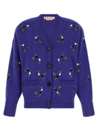 Blue Virgin Wool Cardigan