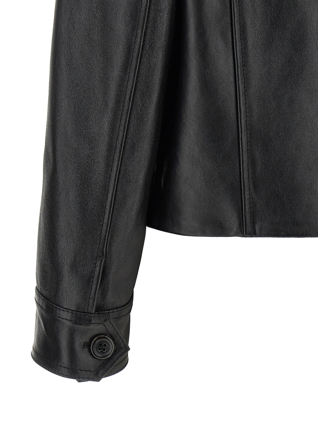 Black Calfskin Leather Jacket