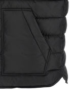 Black Polyester Sleeveless Jacket