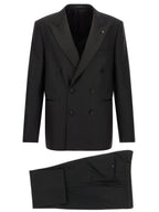 Black Virgin Wool Two-Piece Suit