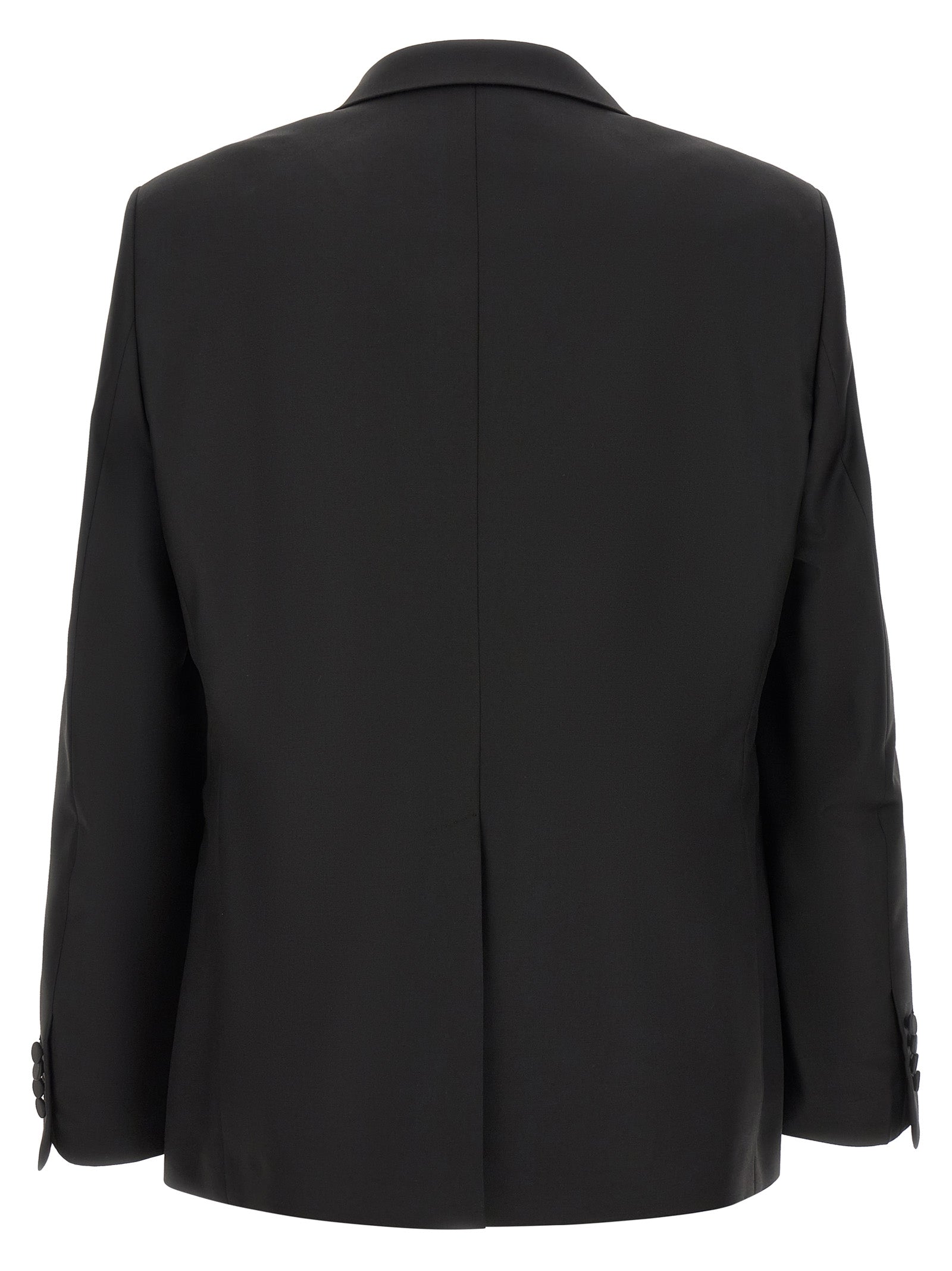 Black Virgin Wool Two-Piece Suit
