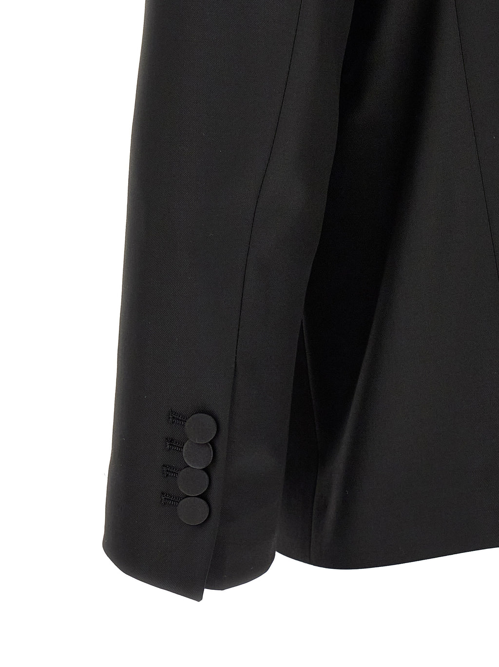 Black Virgin Wool Two-Piece Suit