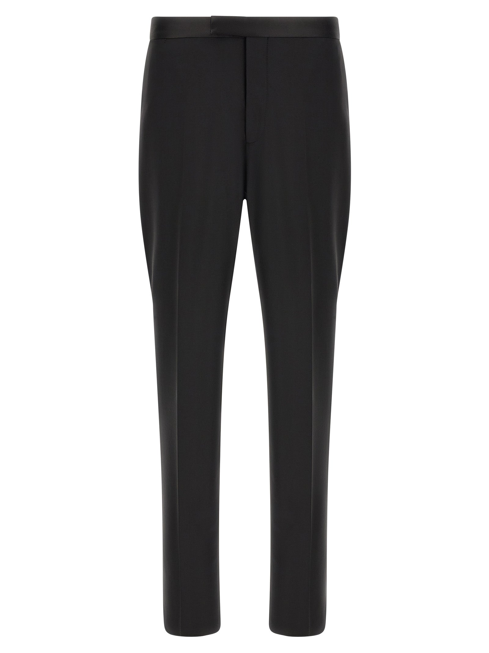 Black Virgin Wool Two-Piece Suit