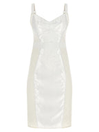 White Polyamide Midi Dress