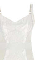 White Polyamide Midi Dress