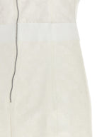 White Polyamide Midi Dress