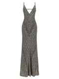 Multicolor Viscose Long Dress