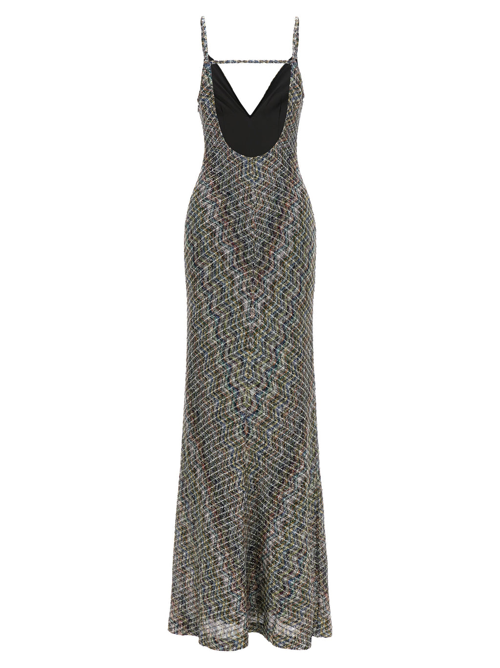 Multicolor Viscose Long Dress