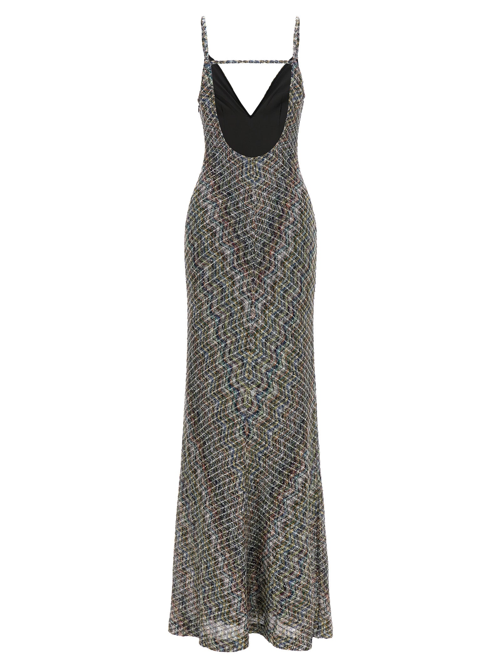 Multicolor Viscose Long Dress