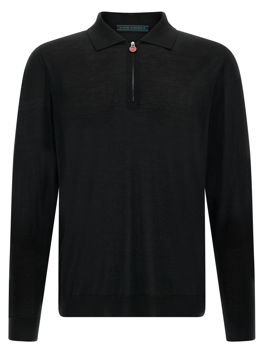Black Wool Polo Shirt