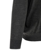 Gray Wool Polo Shirt