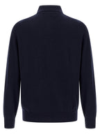 Blue Cashmere Polo Shirt