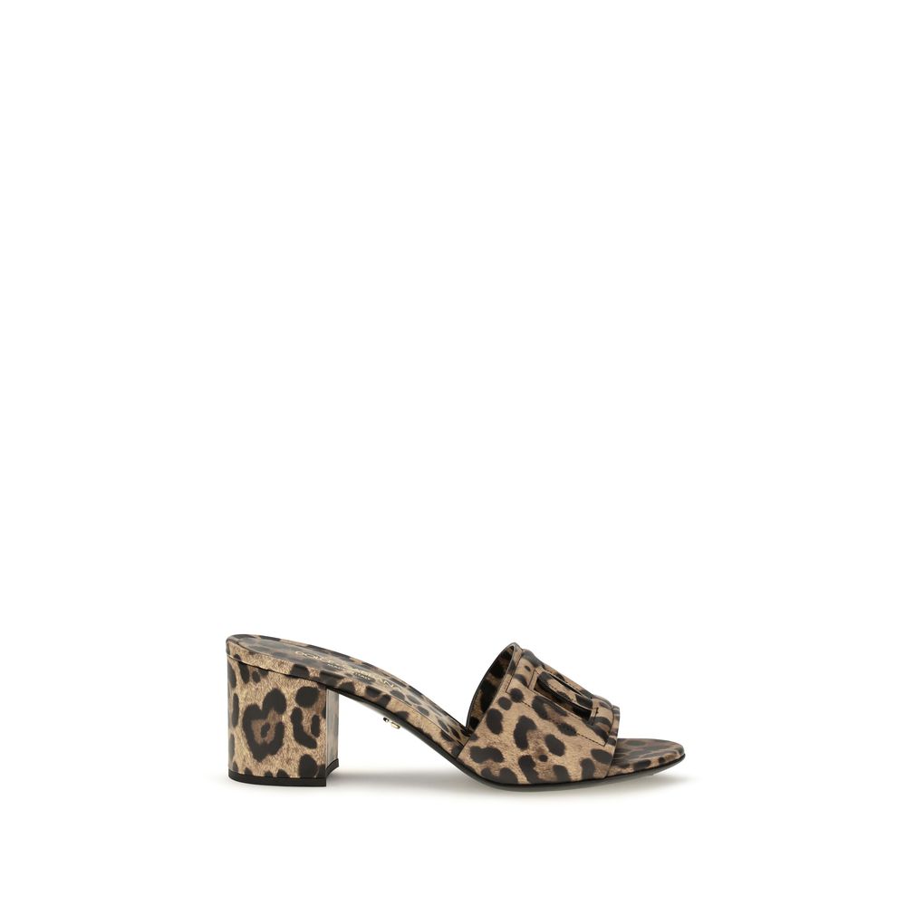Beige Calf Leather Bos Taurus Mules