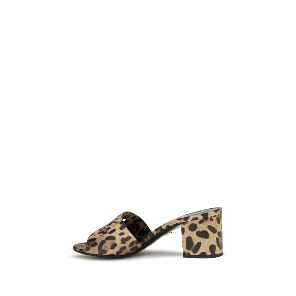 Beige Calf Leather Bos Taurus Mules