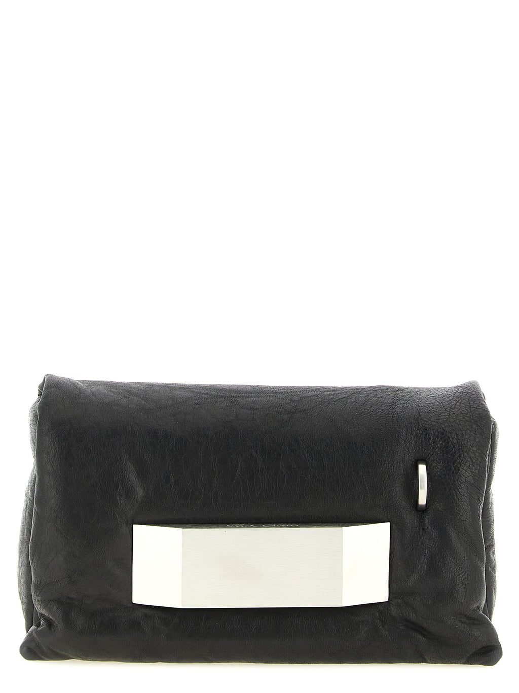 Black Lamb Leather Clutch Bag