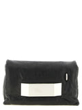 Black Lamb Leather Clutch Bag