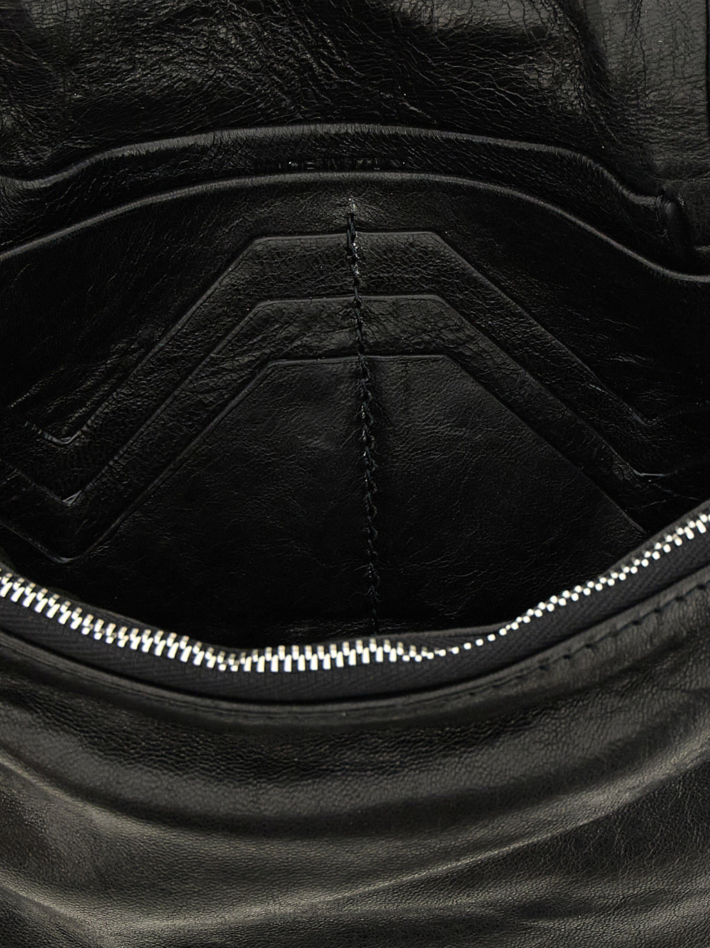 Black Lamb Leather Clutch Bag