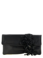 Black Lamb Leather Clutch Bag
