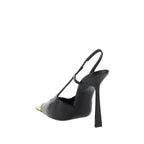 Black Calf Leather Bos Taurus High Heel Pumps