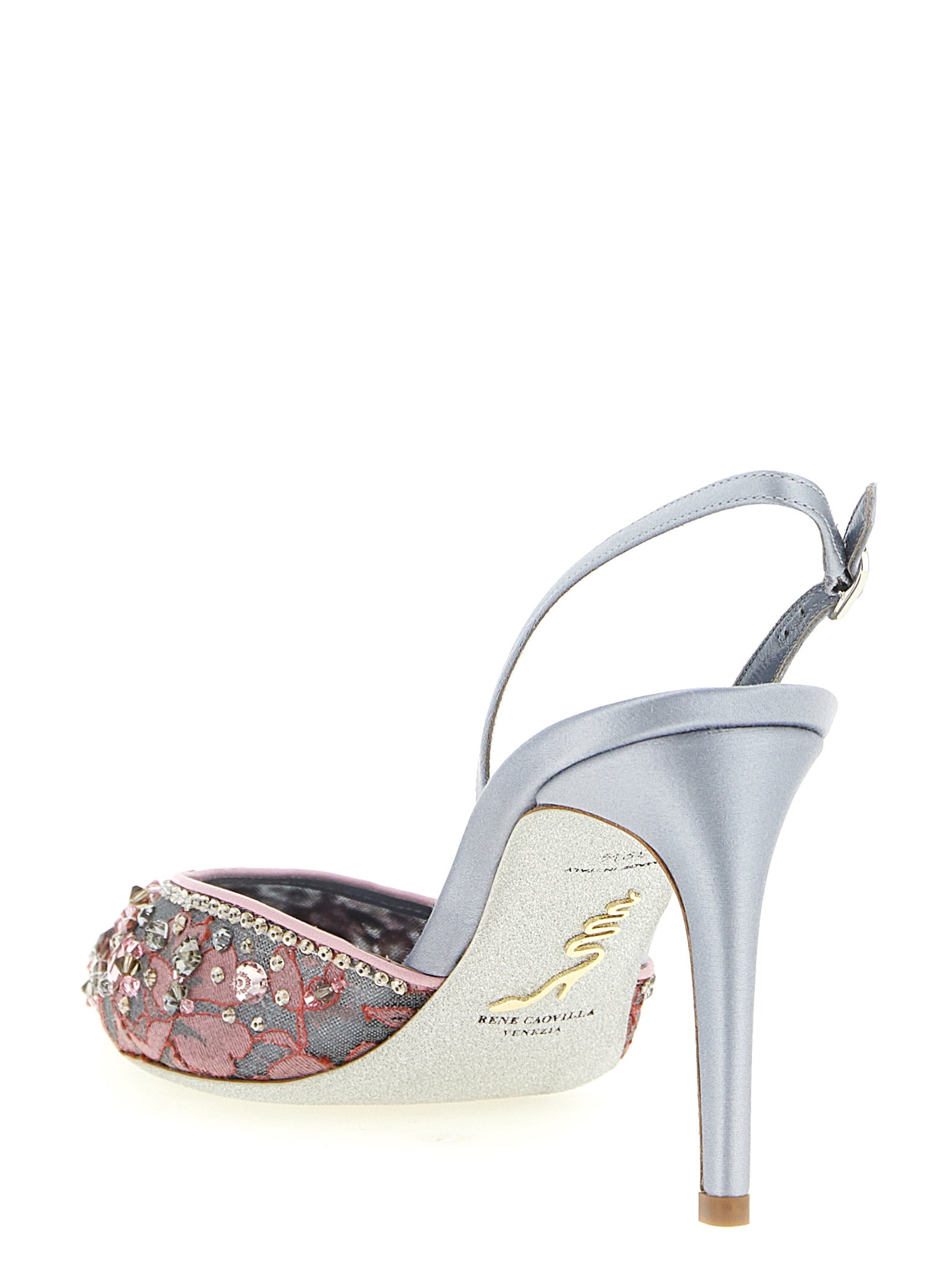 Multicolor Glass High Heel Pumps