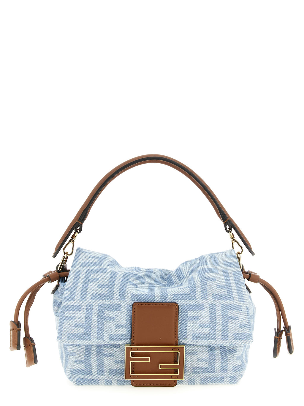 Blue Cotton Handbag