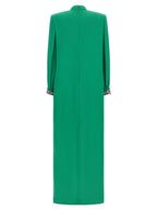 Bicolor Silk Long Dress