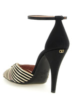 Multicolor Viscose High Heel Pumps