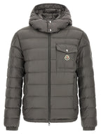 Gray Polyamide Full-Length Jacket