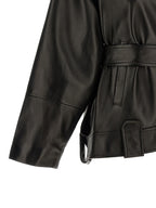 Black Lamb Leather Leather Jacket