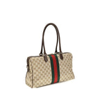 Beige Fabric Handbag