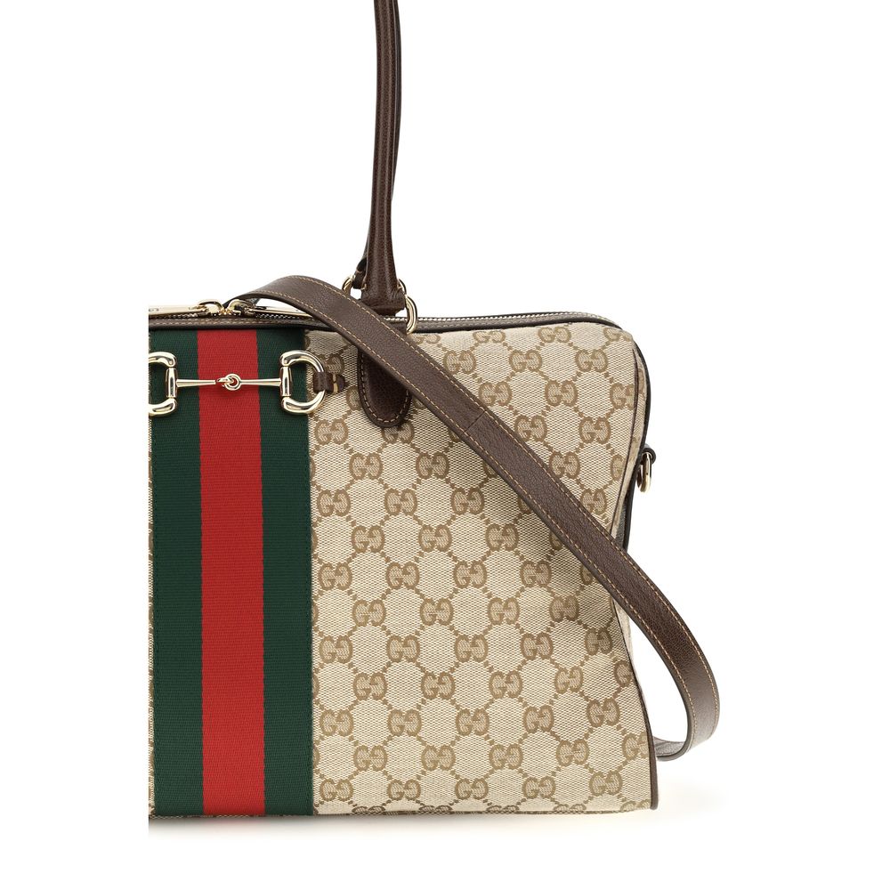 Beige Fabric Handbag