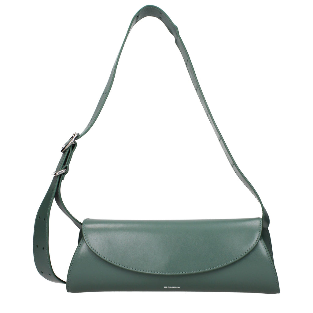 Green Leather Crossbody Bag