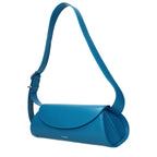 Blue Leather Crossbody Bag