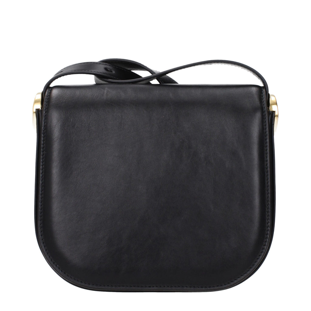 Black Leather Crossbody Bag