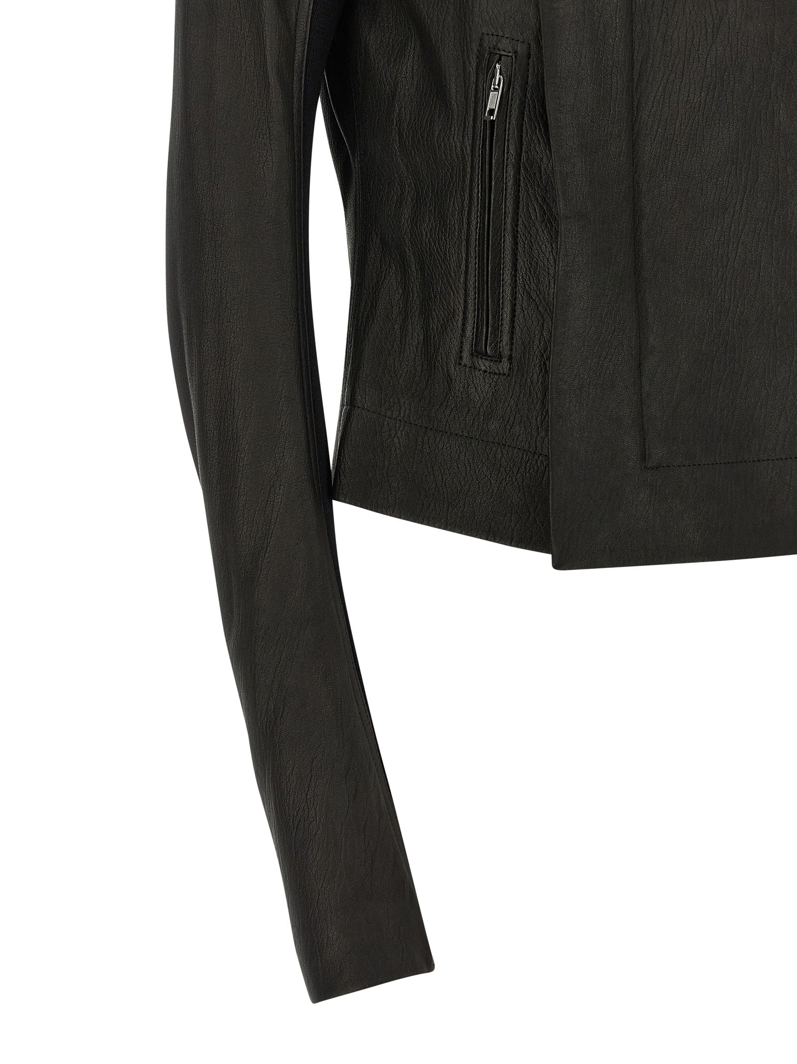 Black Lamb Leather Leather Jacket