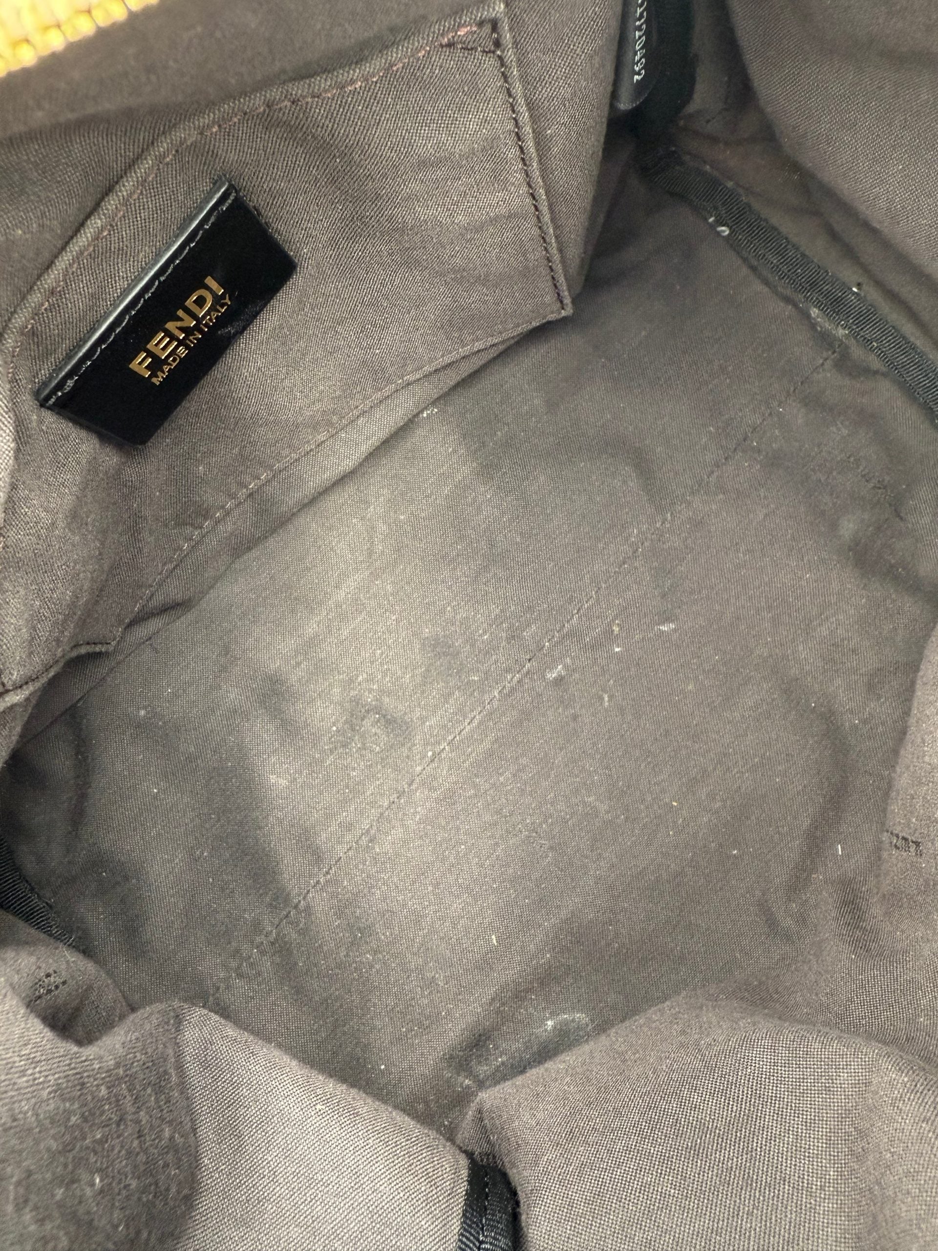 FENDI FF Canvas Flowers Handbag