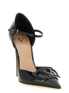 Black Calfskin High Heel Pumps