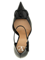 Black Calfskin High Heel Pumps