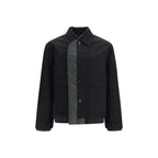 Black Nylon Bomber