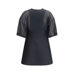 Black Wool Oves Aries Casual Dress