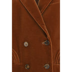 Brown Cotton Blazer