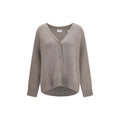 Beige Cashmere Cardigan