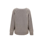 Beige Cashmere Cardigan