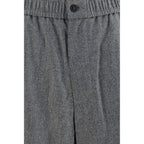 Gray Wool Oves Aries Casual Pants