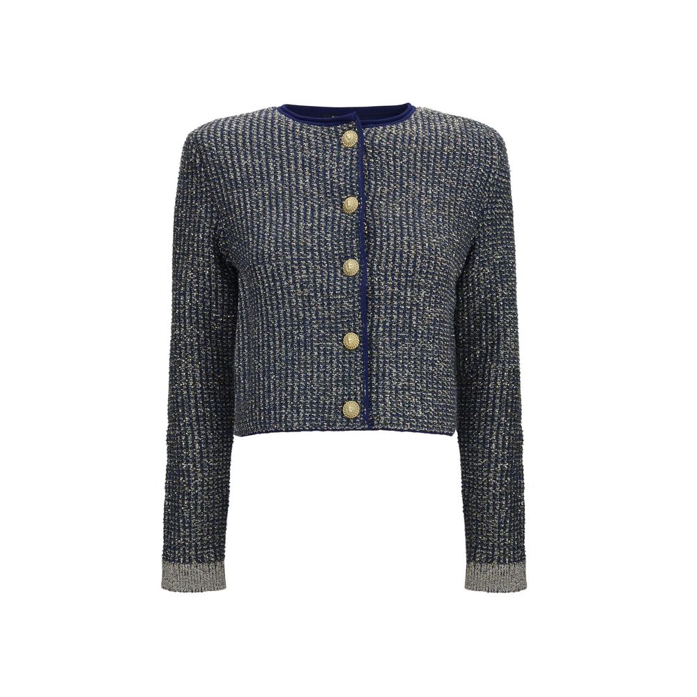 Blue Polyamide Cardigan