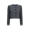 Blue Polyamide Cardigan