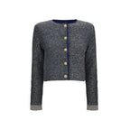 Blue Polyamide Cardigan