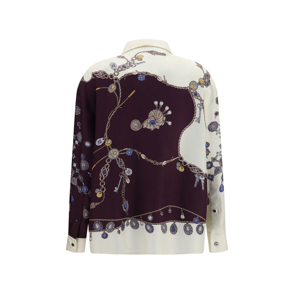 Multicolor Silk Pattern Shirt