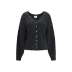 Gray Cashmere Cardigan